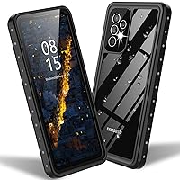 ANTSHARE for Galaxy A52 5G Phone Case Waterproof, A52 Case with Built-in Lens & Screen Protector [Real 360] [IP68 Underwater] [Full-Body Heavy Duty Shockproof] Case for Samsung A52 6.5’’ - Black