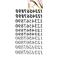 Black Letter Number 0-9 Temporary Tattoos Waterproof Transfer Tattoo Sticker Quote Realistic For Men Women Design Decorations Sexy Body Fake