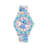 Disney Girl's Analog Quartz Watch with Silicone Strap LAS9011, Multicoloured, Strap