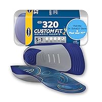 Dr. Scholl’s® Custom Fit® Orthotics 3/4 Length Inserts, CF 320, Customized for Your Foot & Arch, Immediate All-Day Pain Relief, Lower Back, Knee, Plantar Fascia, Heel, Insoles Fit Men & Womens Shoes