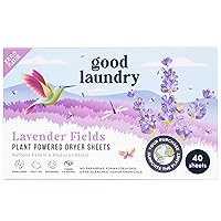 Lavender Scented Dryer Sheets, Reduce Static, Infused with Essential Oils, No Harsh Chemicals, Biodegradable, Hypoallergenic, No Plastic - Based in the USA