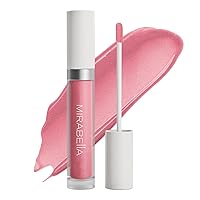 Mirabella Luxe Advanced Formula Moisturizing Lip Gloss, Long-Lasting Lip Gloss with a Glossy, Non-Sticky, and Shiny Finish Hydrates with Vitamin E, Jojoba, and Sweet Almond Oil, Posh