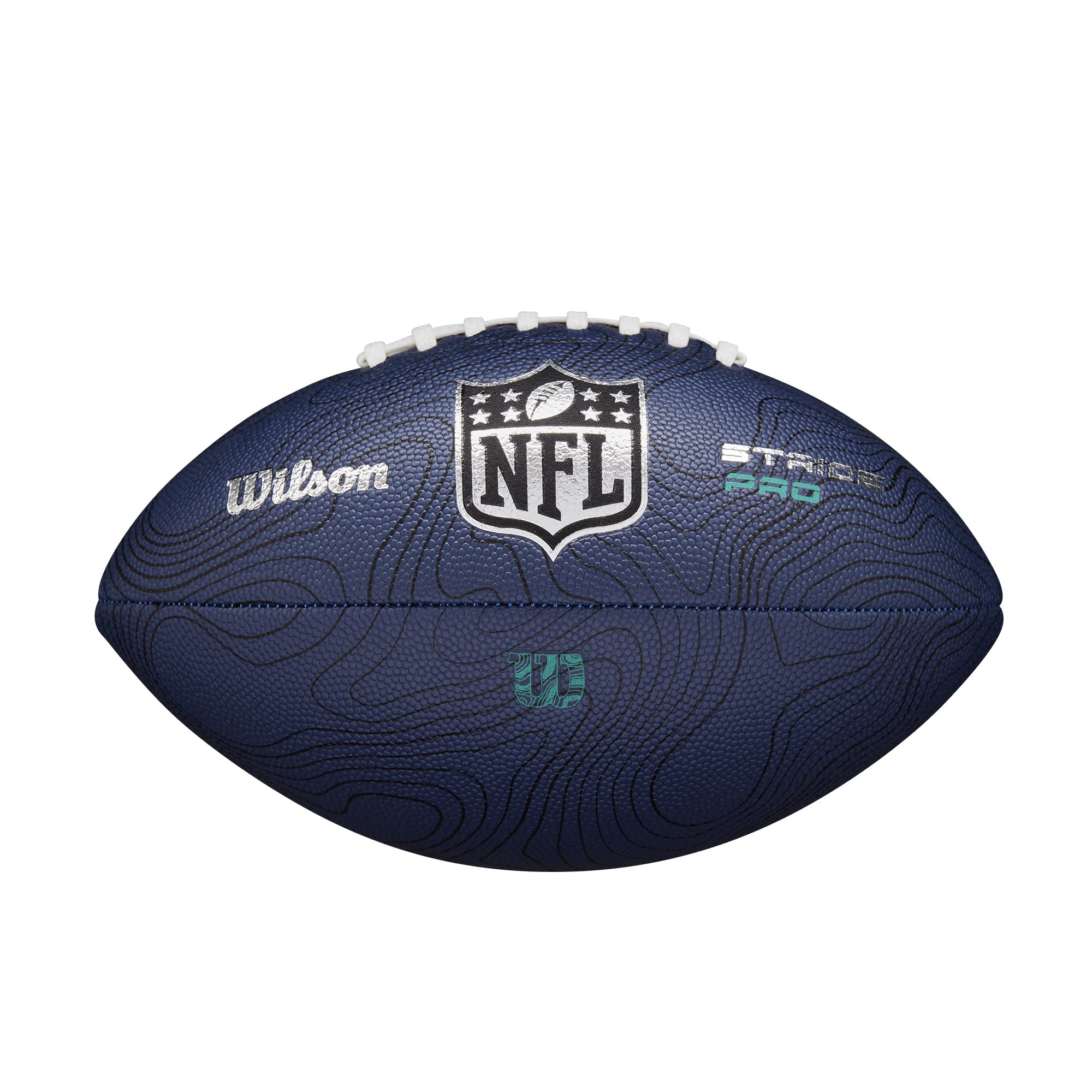 WILSON NFL Stride Pro Eco Football - Navy, Official Size