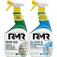 RMR-86 Instant Mold and Mildew Stain Remover Spray and RMR 2-in-1 Glass and Surface Cleaner Plus Repellent Bundle