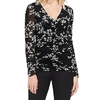 Vince Camuto Womens Desert Ditsy Pullover Blouse