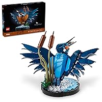 LEGO Icons Kingfisher Bird Model, Creative Set for Adults to Build and Display, Relaxing Project for Bird Enthusiasts, Ideal for Home and Office Décor, Great Gift for Mother's Day, 10331