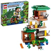 Lego 21174 Minecraft The Modern Treehouse - Dollhouse Toy for Kids, Collectible Model with Creeper Figure