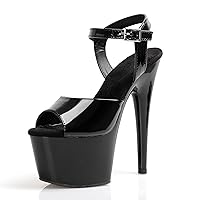 17cm Womens Summer Platform Sandals Wedding Party Stripper Shoes 7 Inch Sexy Evening Pole Dance High Heels