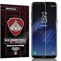 Protek Guard (2 Pack) CASE Friendly Screen Protector for The Samsung Galaxy S8 with Free Lifetime Replacement Warranty