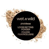 wet n wild Photo Focus Loose Baking Setting Powder, Highlighter Makeup, Medium-Deep to Deep Skin Tones, Deep