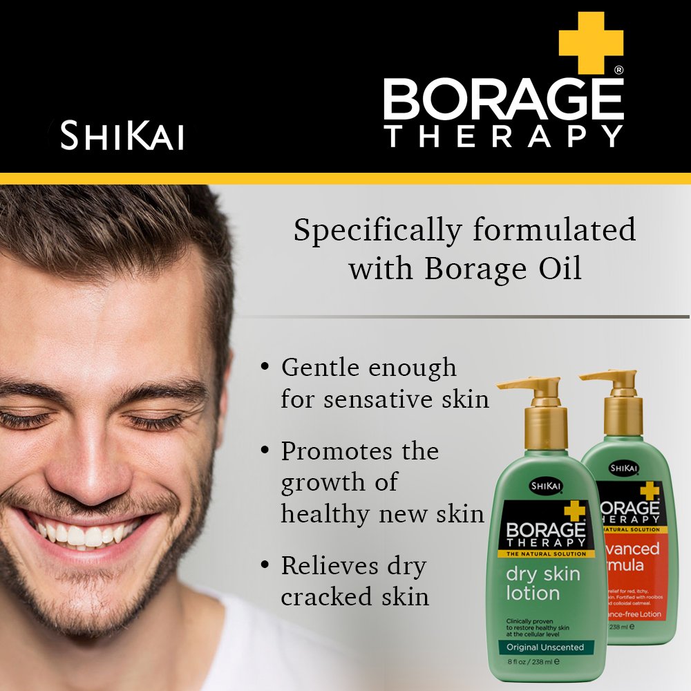 ShiKai Borage Therapy Dry Skin Lotion, Lightly Fragranced, 8 Fl Oz