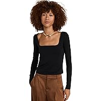 Vince Women's Long Sleeve Square Neck Top