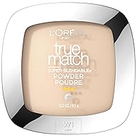 L'Oreal Paris True Match Super Blendable Oil Free Foundation Powder, W1 Light, 0.33 oz, Packaging May Vary