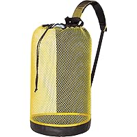 Stahlsac BVI Mesh Backpack: Compact 33L size, great beach bag for dry/wet gear, YELLOW