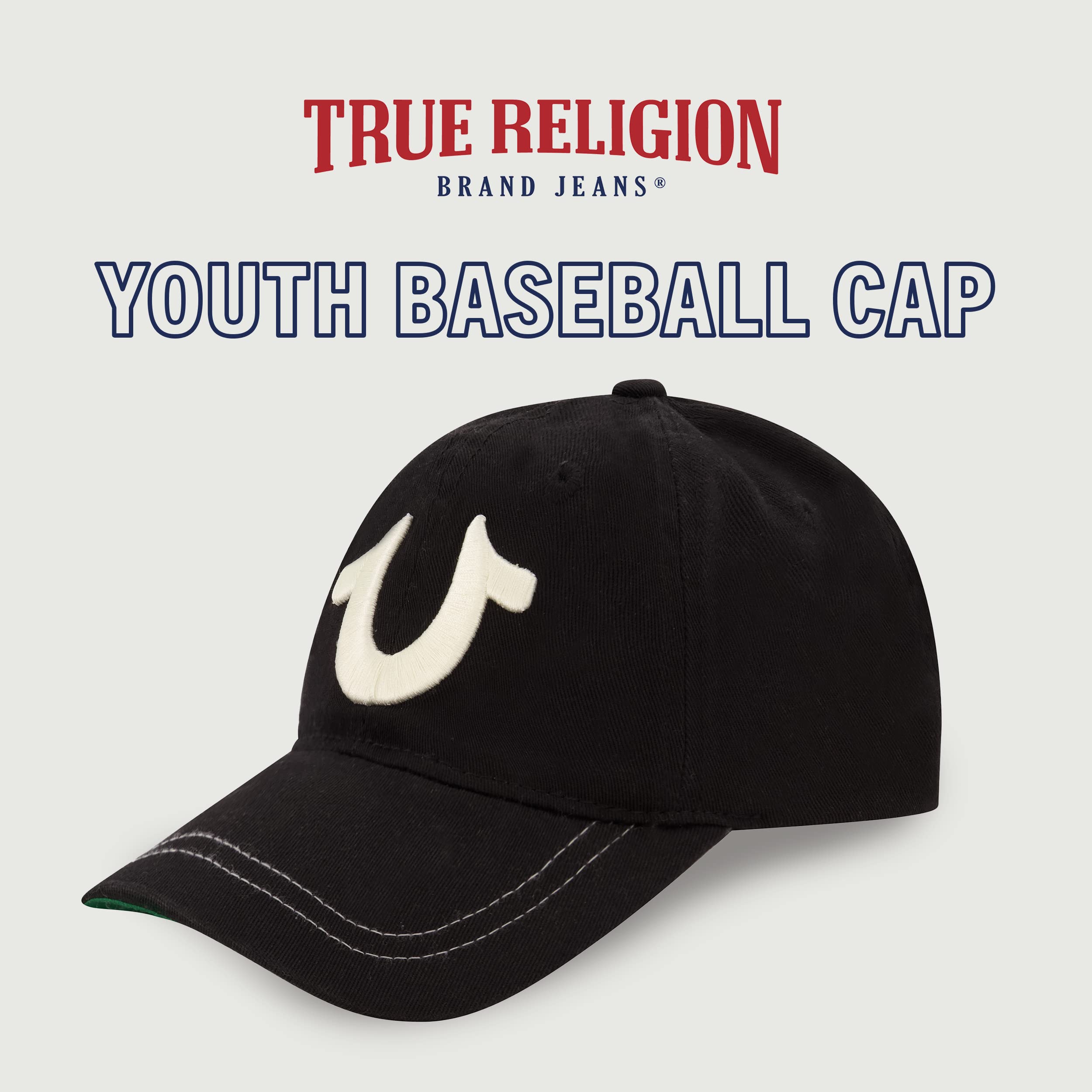Concept One Boys' True Religion Kids Hat with Large Horseshoe Logo