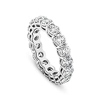 FRIENDLY DIAMONDS Lab Grown Diamond IGI Certified Eternity Ring For Women | 14K White, Yellow Or Rose Gold | FG-VS Quality Eternity Ring