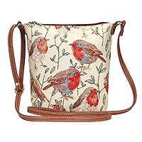 Signare Tapestry Small Crossbody Bag Sling Bag for Women with Bird Designs
