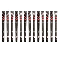 SuperStroke Cross Comfort Black/Red Midsize 13 Piece Golf Grip Bundle