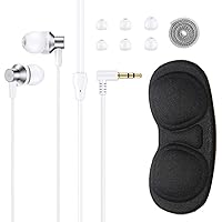 NexiGo Lens Protect Cover and Earphones for Oculus Quest 2, Washable and Anti-Scratch Lens Protector, 3D Surrounding Sound Earphones with Custom-Length Short Cable (Upgraded Model)