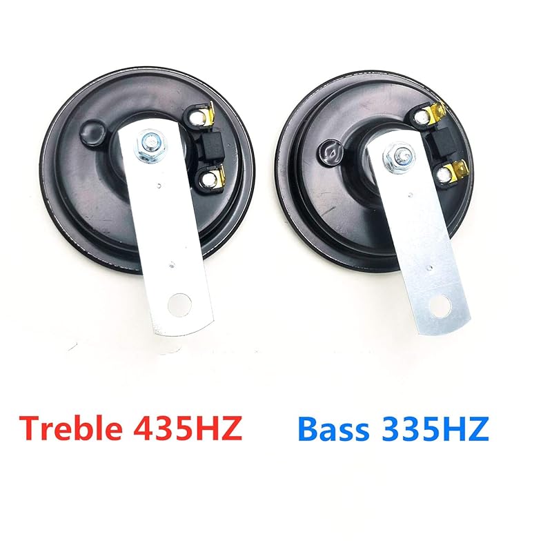 Viping Car Horn Car Electric Horn 118DB 12V Super Loud High Tone and Low Tone Metal Twin Horn Kit with Bracket Waterproof Air horn Electric Univers - 7
