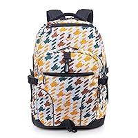 J World New York Atom Multi-Compartment Laptop Backpack, Vivid Tweed, One Size