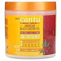 Cantu Jamaican Black Castrol Oil Curl Stretch Paste with Honey 6 oz Cantu Jamaican Black Castrol Oil Curl Stretch Paste with Honey 6 oz