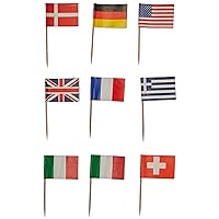International Flag Picks (asstd designs) (50/Pkg)