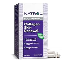 Natrol, Collagen Skin Renewal Tablets, Dietary Supplement, Helps Reduce Wrinkles & Improve Skin Elasticity, 120 Count