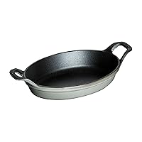 Staub Dish 40509-545 Mini Oval Dish, Gray, 5.9 inches (15 cm)