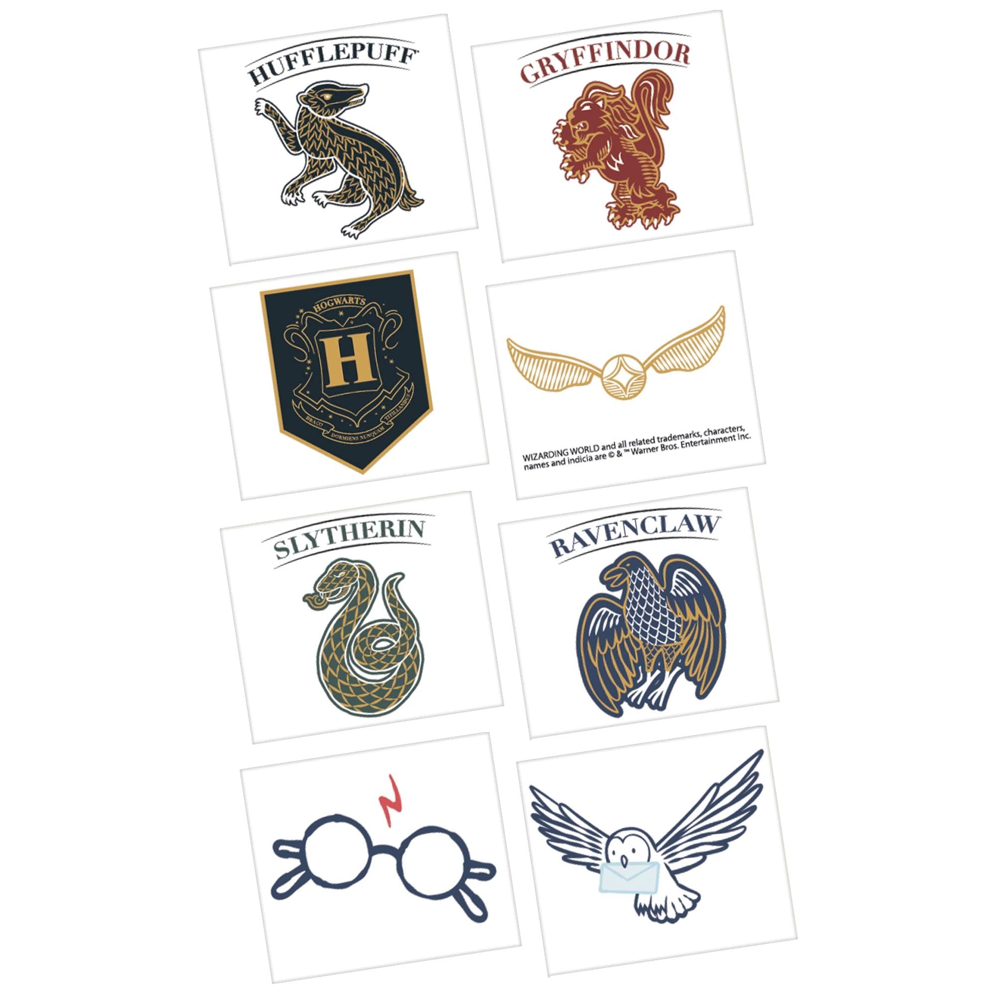 Harry Potter Hogwarts United Plastic Party Tattoos - 2