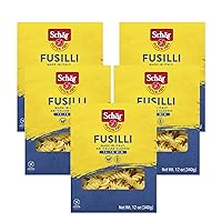 Schar - Pasta Fusilli- Certified Gluten Free - No GMO's, Wheat or Preservatives - (12 oz) 5 Pack
