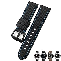 24mm Carbon Fiber Watch Strap Black Watch Bracelets for Panerai pam01661/00441 Watch Bands for Men Accessories