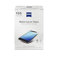 ZEISS Pre-Moistened Wipes, Screen Cleaner, 120 Count