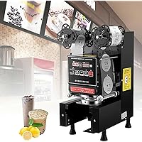 90/95mm Fully Automatic Cup Sealing Machine - Paper/Plastic, Commercial Electric Cup Sealer - Efficient Sealing 500-700 Cups/H, Milk Tea Sealing Machine-1pc