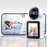 Baby Monitor with Camera and Audio,1080P Wireless Security Camera with Night Vision and Motion Tracking - 2.8'' IPS Screen WiFi Cameras for Home Security Indoor