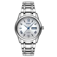 Men Japan Seiko NH36 Movement Automatic Self Winding Wrist Watch with Scratch-Resistant Sapphire Crystal Lens Stainless Steel Band Luminous Date