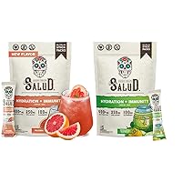 Salud 2-Pack | 2-in-1 Hydration + Immunity (Paloma) & Hydration + Immunity (Cucumber Lime) – 15 Servings Each, Agua Fresca Drink Mix, Non-GMO, Gluten Free, Vegan, Low Calorie, 1g of Sugar
