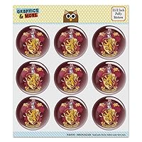 Harry Potter Gryffindor Painted Crest Puffy Bubble Dome Scrapbooking Crafting Sticker Set