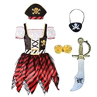 Girl Pirate Princess Costume Halloween Party Dress Up