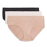 Warner's Women's Blissful Benefits Dig-Free Comfort Waist Moisture-Wicking Microfiber Brief Ru4963w