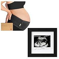 KeaBabies Maternity Belly Band for Pregnancy & Baby Sonogram Picture Frame Soft & Breathable Pregnancy Belly Support Belt - Modern Ultrasound Frame for Mom to Be - Pelvic Support Bands - Tummy Band