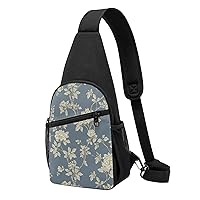 BREAUX Blossoming Sunflowe Crossbody Chest Bag, Casual Backpack, Small Satchel, Multi-Functional Travel Hiking Backpacks