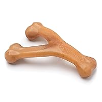 Benebone Wishbone Durable Dog Chew Toy for Aggressive Chewers, Real Chicken, Made in USA, Medium