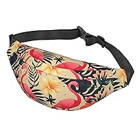 Fanny Pack For Men Women Casual Belt Bag Waterproof Waist Bag Tropical Pattern Running Waist Pack For Travel Sports