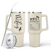 Gifts for Wife - Wife Gifts, Gifts for Her - Wedding Anniversary for Wife, Wife Birthday Gift Ideas, Mothers Day Gifts for Wife, Valentines Gifts for Her, Wife - I Love You Gifts for Her Tumbler 40Oz
