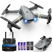 Drone with Camera for Kids Adults, 2023 Mini Drone with 1080P HD Camera, Upgrade Altitude Hold, Gestures Selfie, Waypoint Fly, 3D Flip, One Key Start, 3 Speed Mode, 2 Batteries
