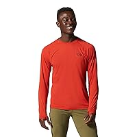 Men's Crater Lake Long Sleeve Crew Shirt for Hiking, Camping, Outdoor Adventures, and Casual Wear