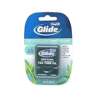 Oral-B Glide Mint Dental Floss with The Freshness of Tea Tree Oil 40m (Pack of 6)