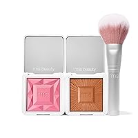 RMS Beauty Ultimate ReDimension Kit - ReDimension Hydra Bronzer, ReDimension Hydra Powder Blush, & Skin2Skin Blush Brush, Face Makeup