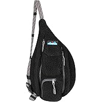 KAVU Mini Rope Fleece Bag Sling Crossbody Sherpa Backpack Travel Purse